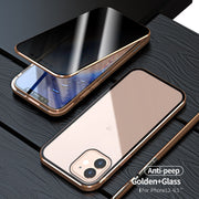 Magnetic Privacy Glass Case Anti-Spy 360 Protective